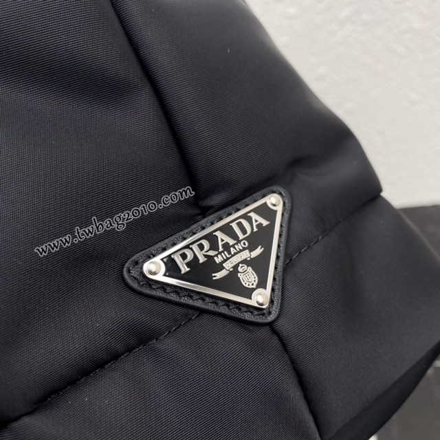 Prada專櫃秋冬新款托特包 2VG082 普拉達黑色尼龍布手提購物袋 csp1643